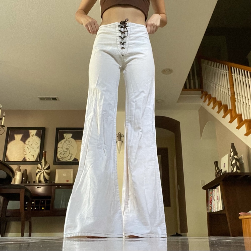 vintage chemin de fer flare pants